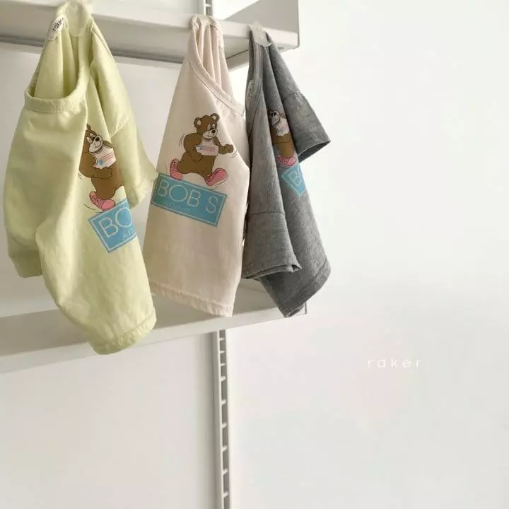 Raker - Korean Children Fashion - #fashionkids - Jogging Bear Tee