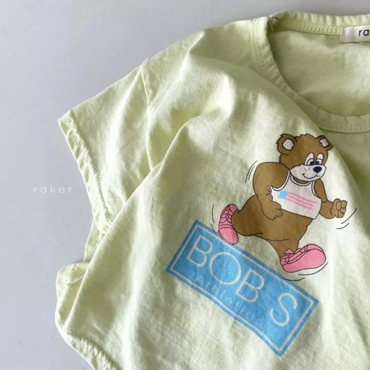 Raker - Korean Children Fashion - #kidsstore - Jogging Bear Tee - 3