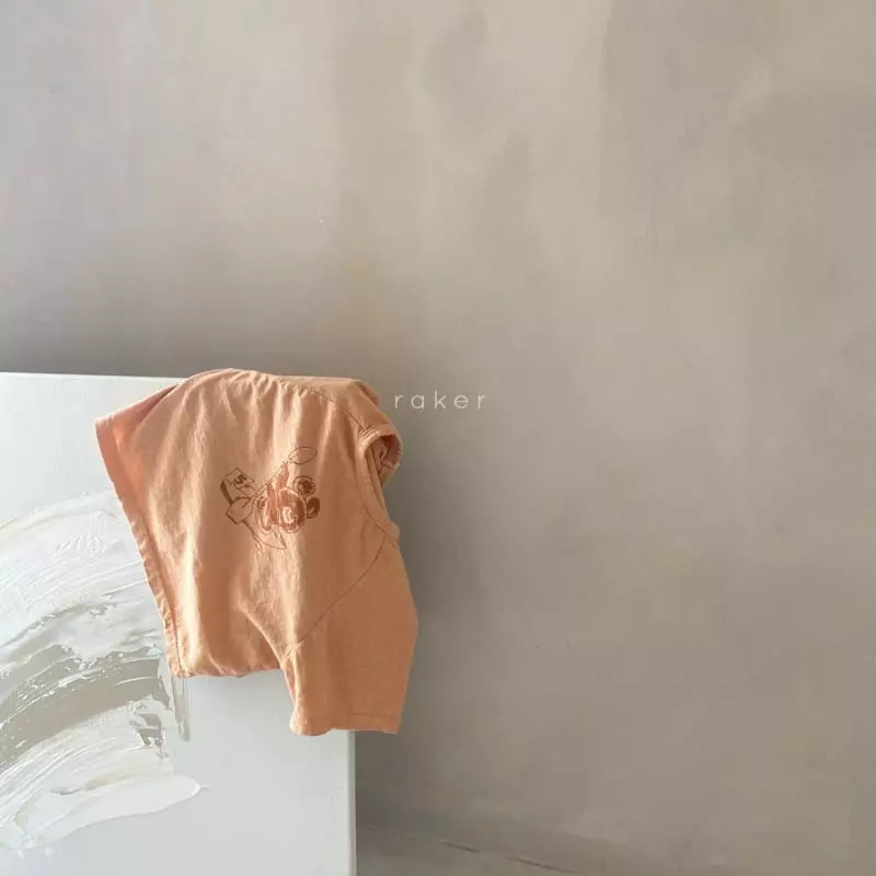 Raker - Korean Children Fashion - #kidsstore - Canu Bear Short Sleeves Tee - 2