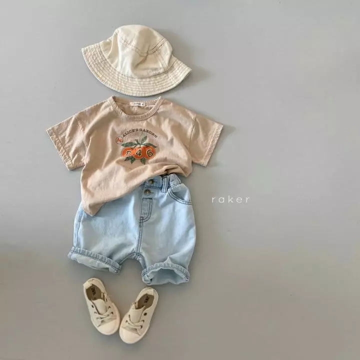 Raker - Korean Children Fashion - #kidzfashiontrend - Orange Garden Tee - 6
