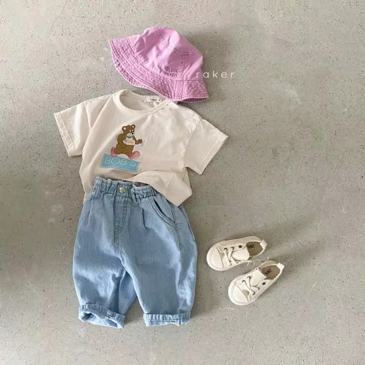 Raker - Korean Children Fashion - #kidsstore - Jogging Bear Tee - 4