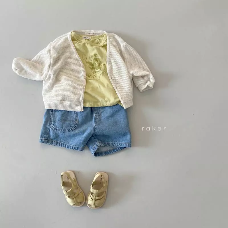 Raker - Korean Children Fashion - #littlefashionista - Canu Bear Short Sleeves Tee - 5