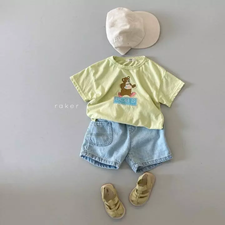 Raker - Korean Children Fashion - #minifashionista - Jogging Bear Tee - 8
