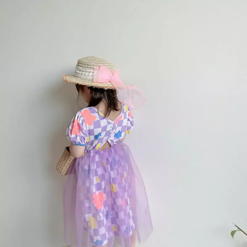 Rica - Korean Children Fashion - #childrensboutique - Check One-piece - 3