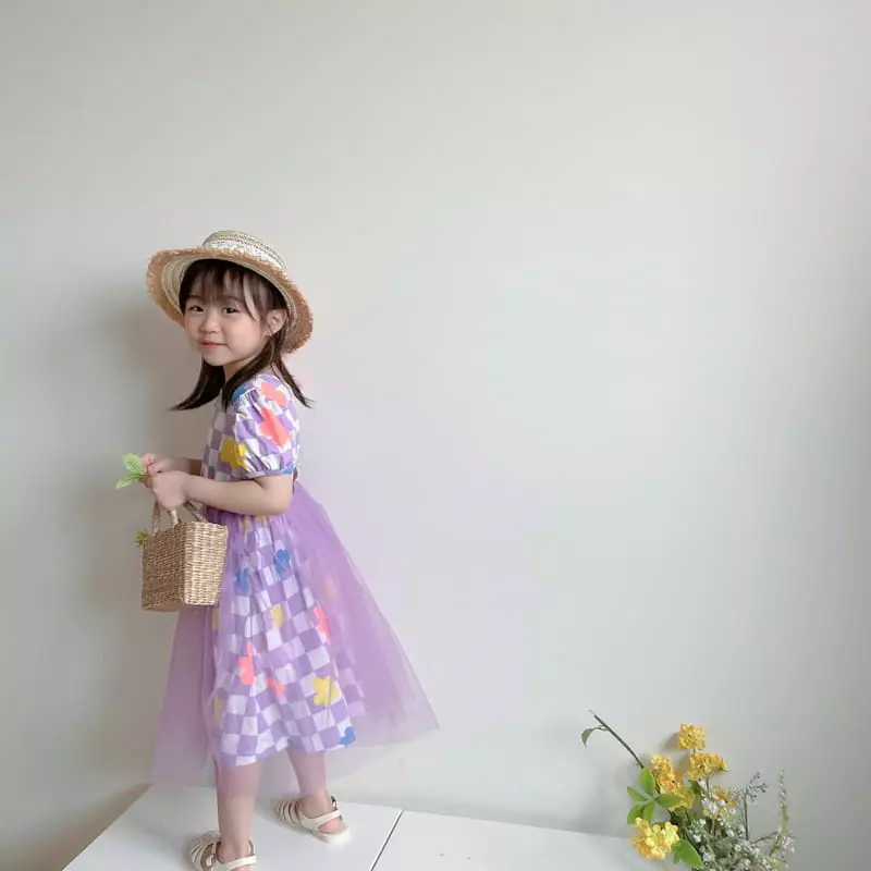 Rica - Korean Children Fashion - #childrensboutique - Check One-piece - 4