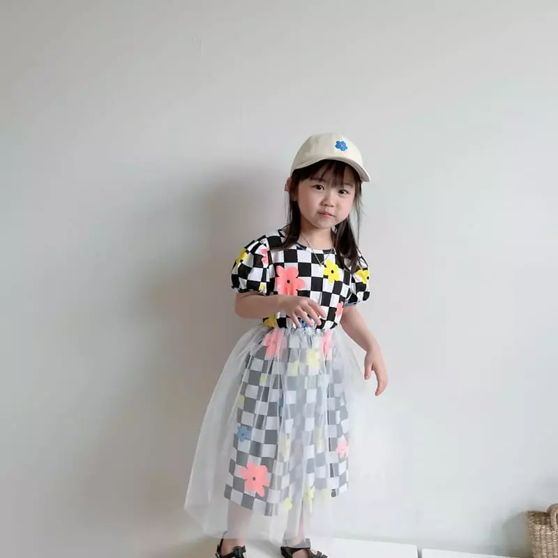 Rica - Korean Children Fashion - #fashionkids - Check One-piece - 6