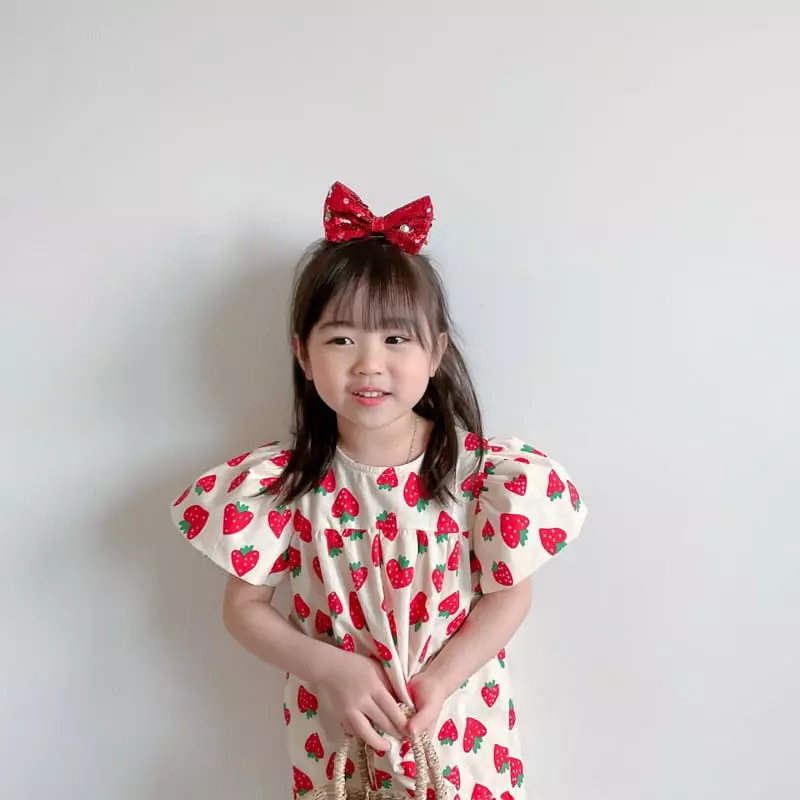 Rica - Korean Children Fashion - #kidsstore - Strawberry One-piece - 3