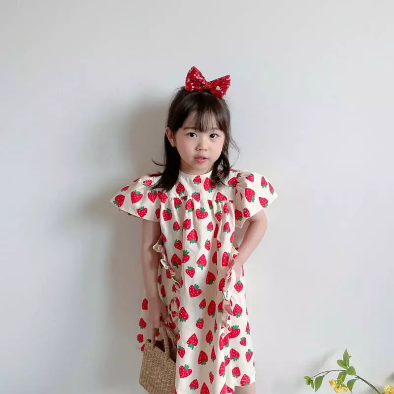 Rica - Korean Children Fashion - #kidsstore - Strawberry One-piece - 4