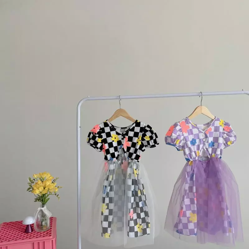 Rica - Korean Children Fashion - #magicofchildhood - Check One-piece - 12
