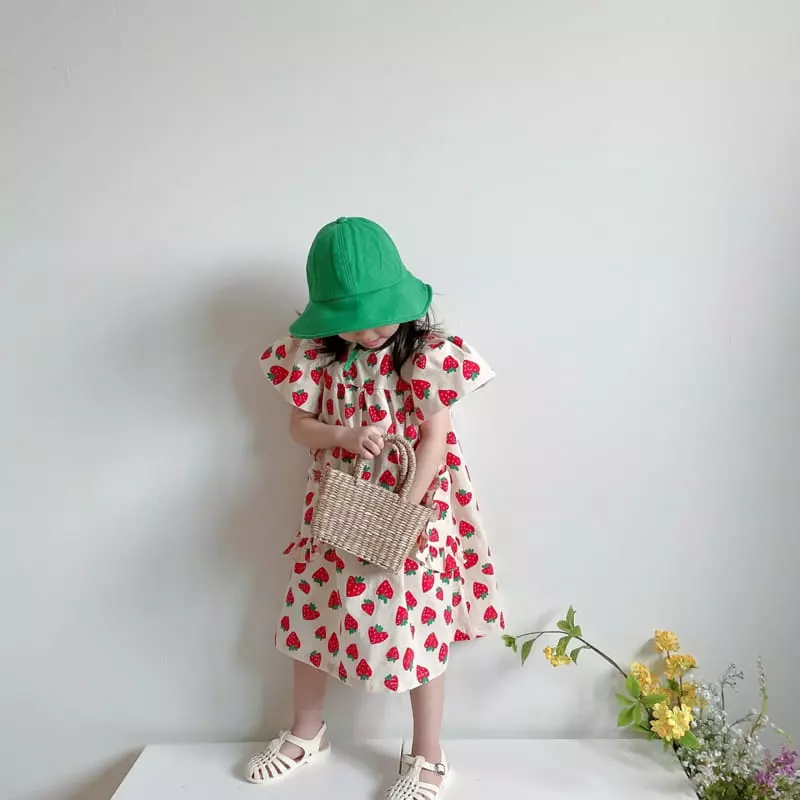 Rica - Korean Children Fashion - #minifashionista - Strawberry One-piece - 8