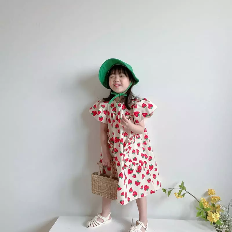 Rica - Korean Children Fashion - #prettylittlegirls - Strawberry One-piece - 9