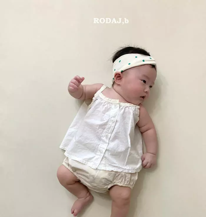 Roda J - Korean Baby Fashion - #babyclothing - Draw Open Sleevelss - 2