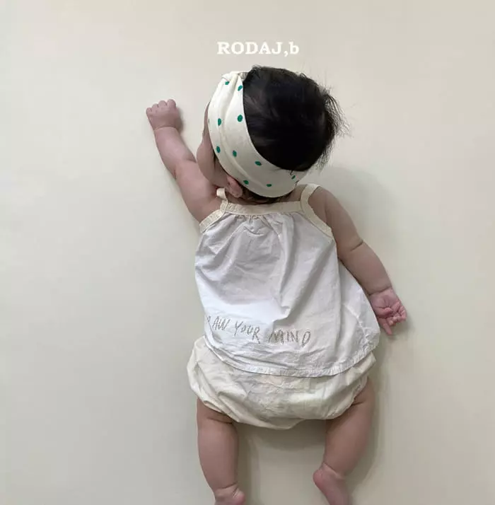 Roda J - Korean Baby Fashion - #babyfashion - Draw Open Sleevelss - 3