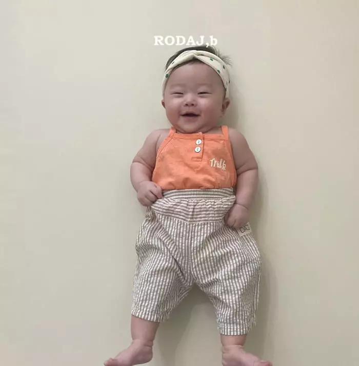 Roda J - Korean Baby Fashion - #babyfashion - Milk String Sleeveless - 2