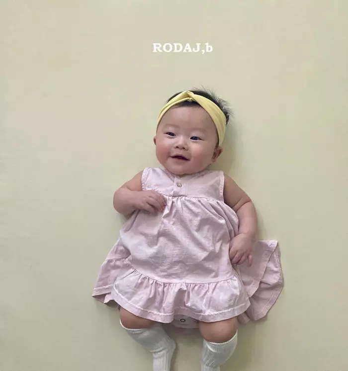 Roda J - Korean Baby Fashion - #babyfever - Sherbet One-piece