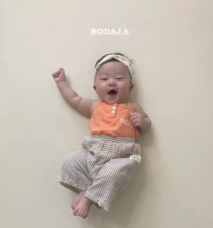 Roda J - Korean Baby Fashion - #babyfever - Milk String Sleeveless - 3