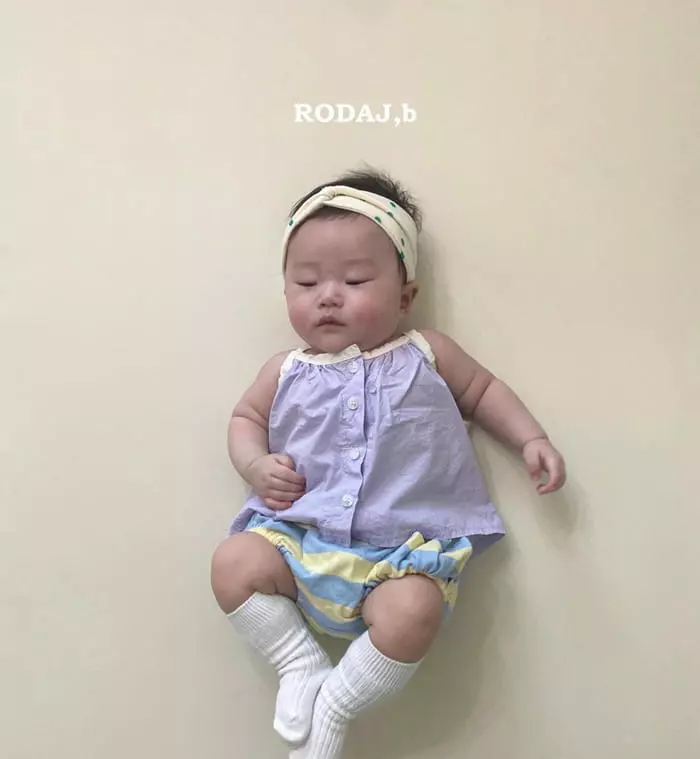 Roda J - Korean Baby Fashion - #babylifestyle - Draw Open Sleevelss - 6