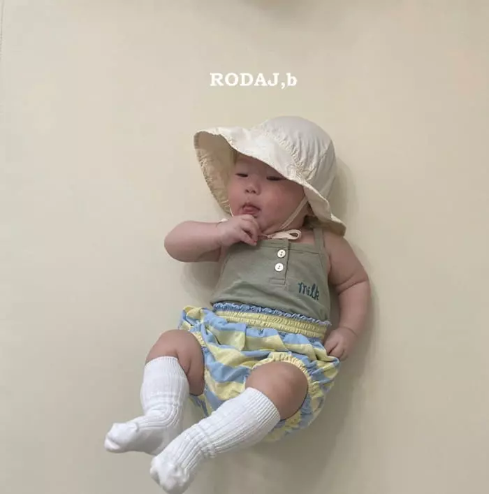 Roda J - Korean Baby Fashion - #babylifestyle - Milk String Sleeveless - 5