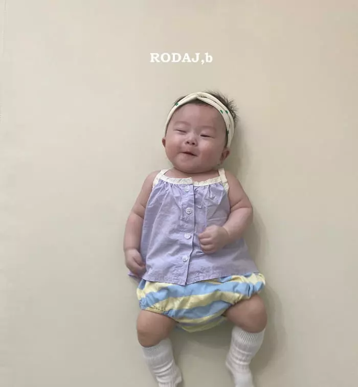 Roda J - Korean Baby Fashion - #babyoninstagram - Draw Open Sleevelss - 7