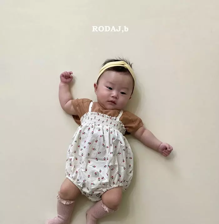 Roda J - Korean Baby Fashion - #babyoutfit - Smocked Bodysuit - 4