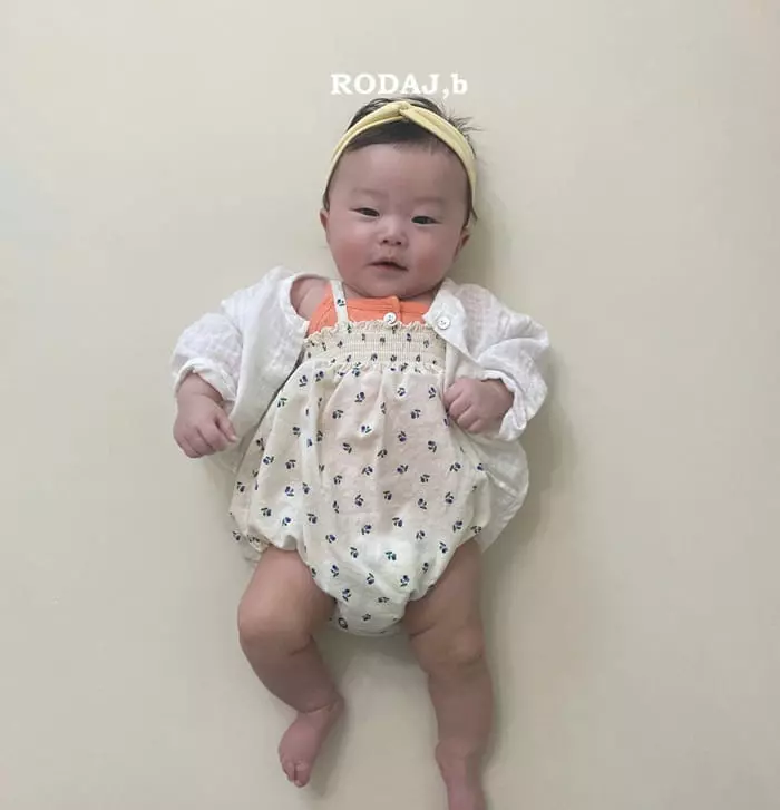 Roda J - Korean Baby Fashion - #onlinebabyshop - Smocked Bodysuit - 6