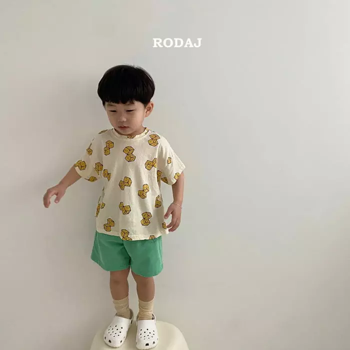 Roda J - Korean Children Fashion - #prettylittlegirls - Block Short Sleeves Tee - 4