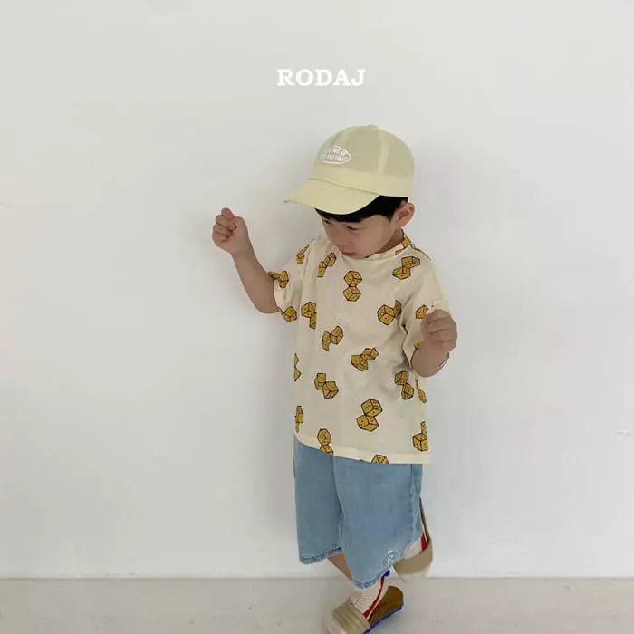 Roda J - Korean Children Fashion - #toddlerclothing - Block Short Sleeves Tee - 5