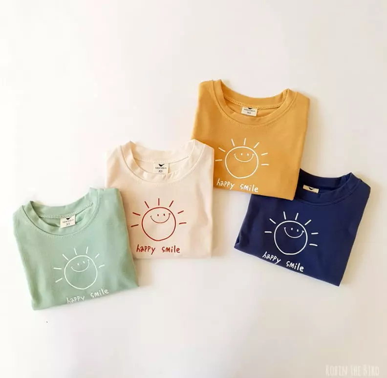 Saerobin - Korean Children Fashion - #childrensboutique - Sun Short Sleeves Top Bottom Set