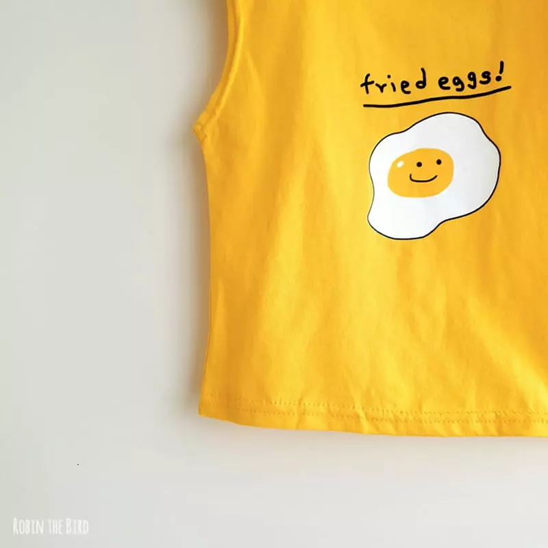 Saerobin - Korean Children Fashion - #childrensboutique - Egg Box Sleeveless Tee - 3