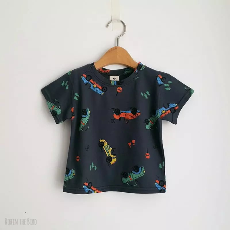 Saerobin - Korean Children Fashion - #childrensboutique - Car Shorts Sleeves Tee