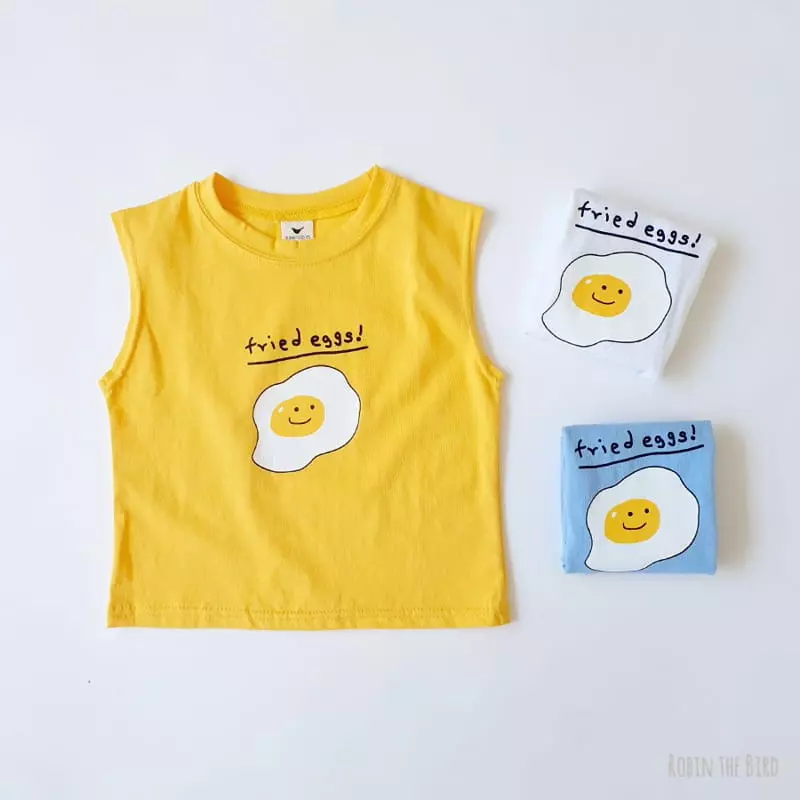 Saerobin - Korean Children Fashion - #childrensboutique - Egg Box Sleeveless Tee - 4