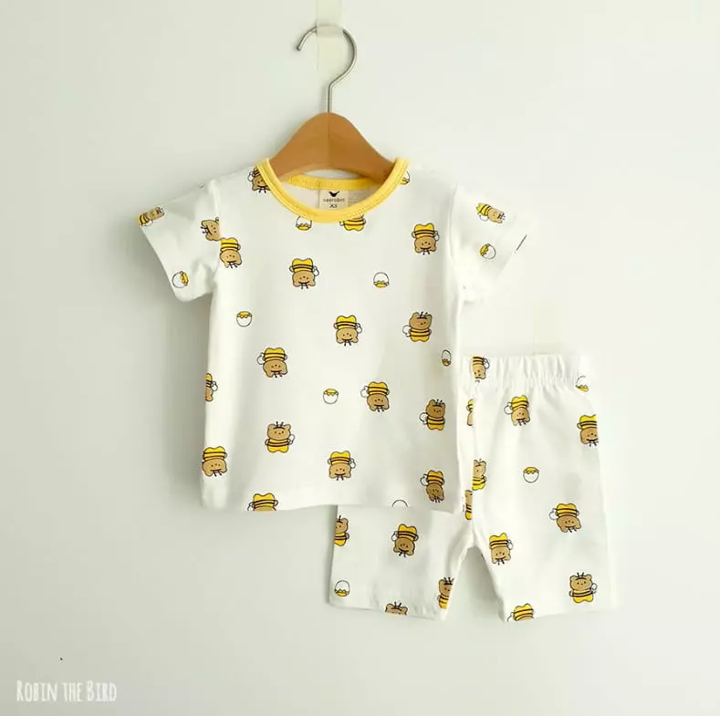 Saerobin - Korean Children Fashion - #discoveringself - Honey Bee Short Sleeves Easywear - 2