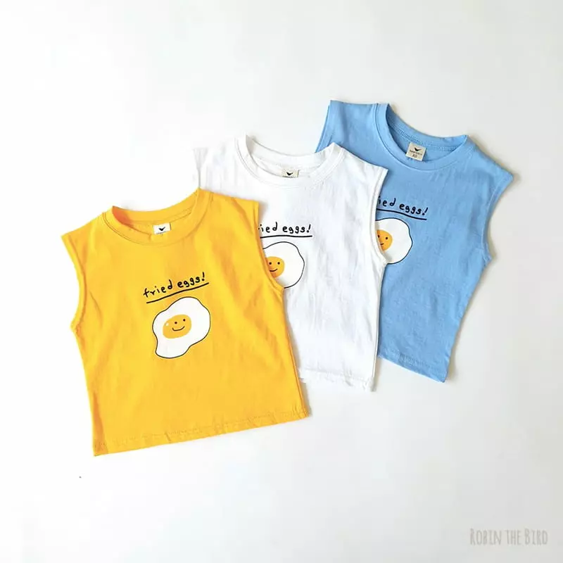 Saerobin - Korean Children Fashion - #discoveringself - Egg Box Sleeveless Tee - 5