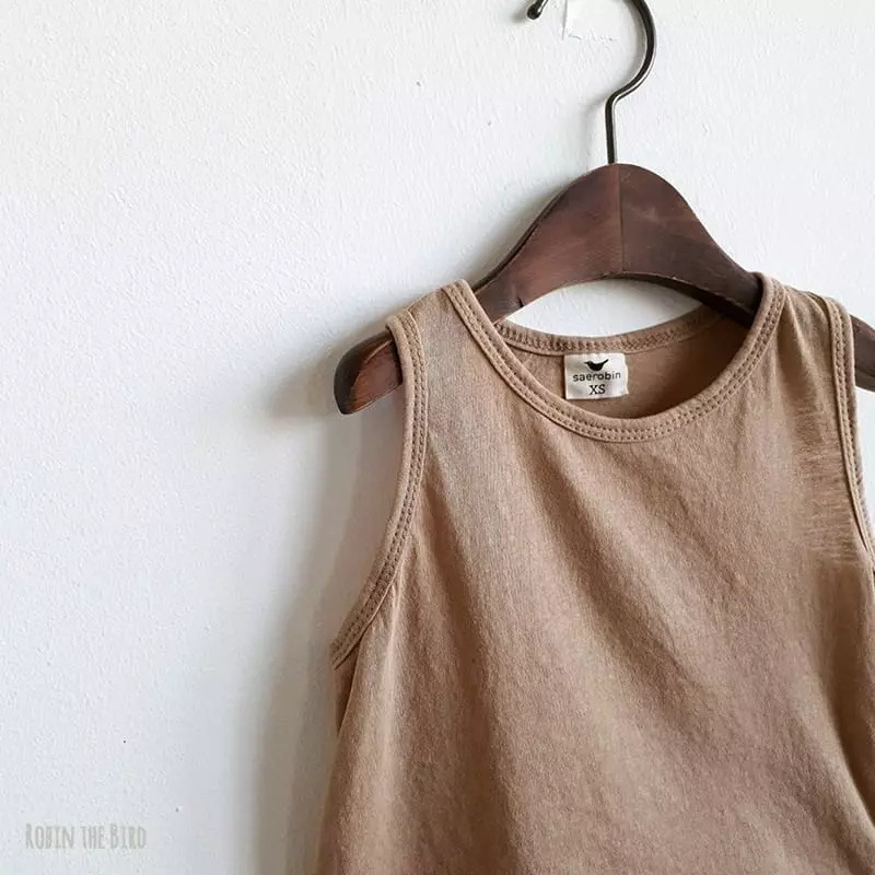 Saerobin - Korean Children Fashion - #designkidswear - Washing Mago Sleeveless - 4