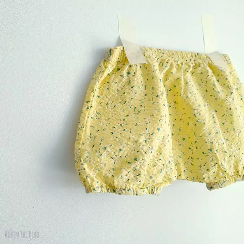 Saerobin - Korean Children Fashion - #kidsshorts - Flower Bloomer Top Bottom Set - 6