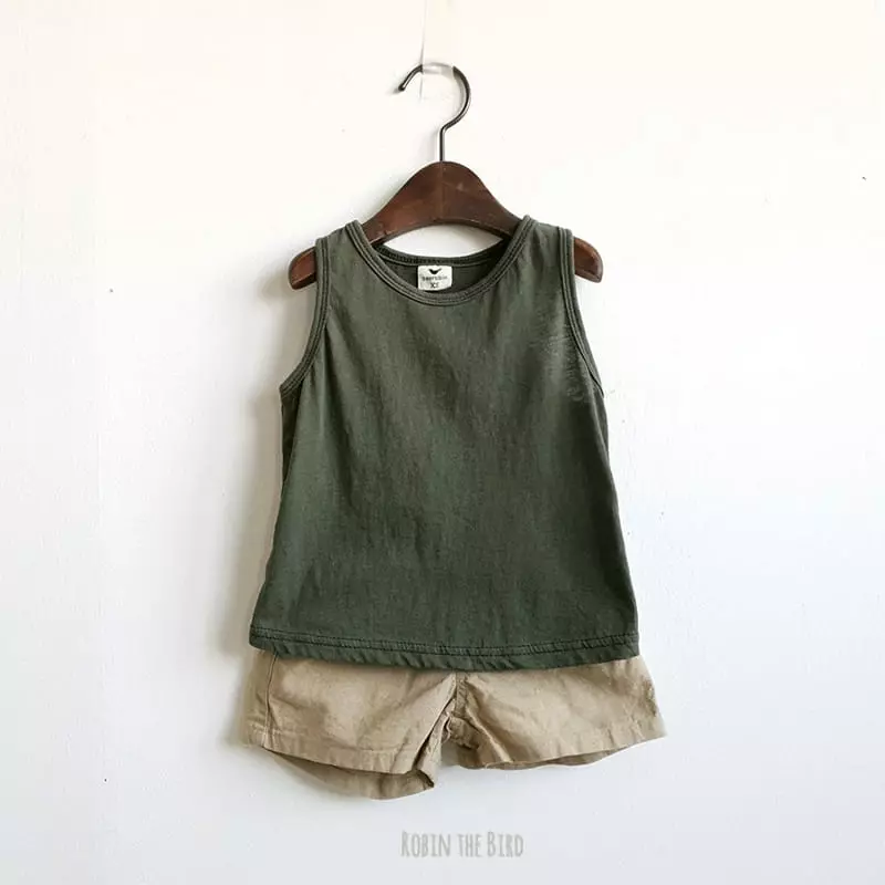 Saerobin - Korean Children Fashion - #kidsshorts - Washing Mago Sleeveless - 6