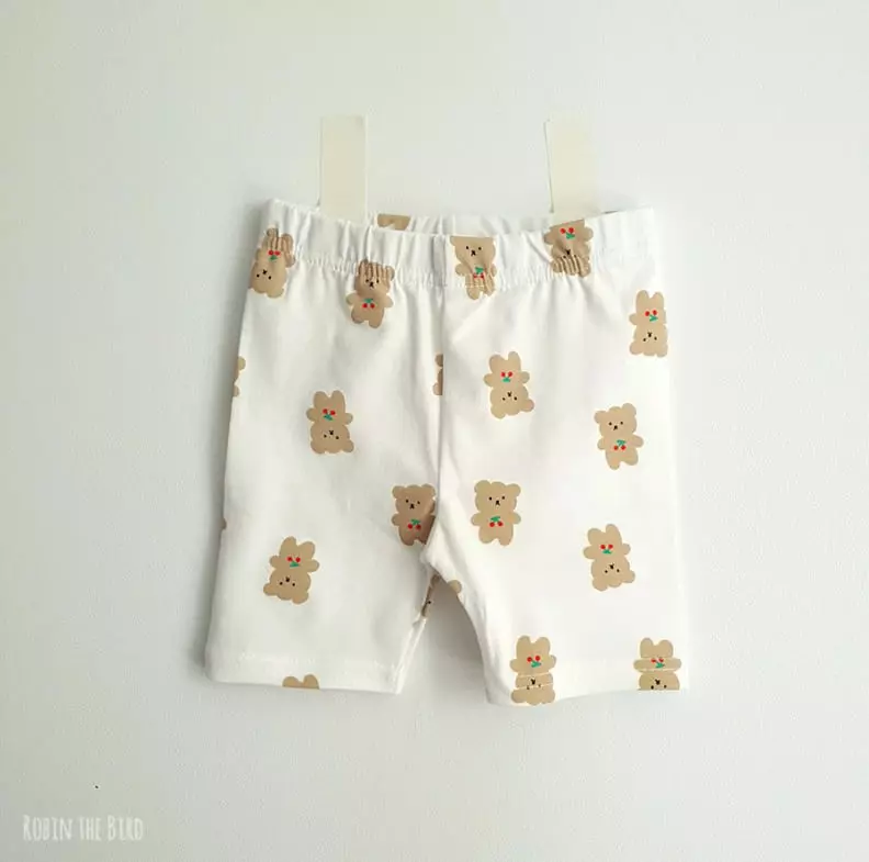 Saerobin - Korean Children Fashion - #littlefashionista - Cherry Bear Short Sleeves Easywear - 5