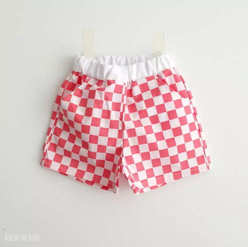 Saerobin - Korean Children Fashion - #littlefashionista - Bling Check Shorts - 3