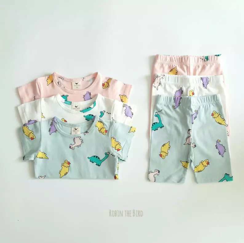 Saerobin - Korean Children Fashion - #magicofchildhood - Dino Short Sleeves Easywear - 7