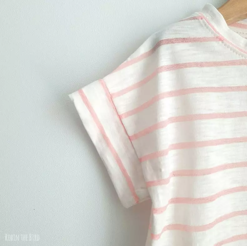 Saerobin - Korean Children Fashion - #magicofchildhood - Stripes Short Sleeves Tee - 4