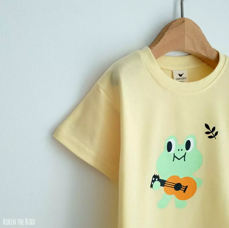 Saerobin - Korean Children Fashion - #toddlerclothing - Geagul Paint Short Sleeves Tee - 4