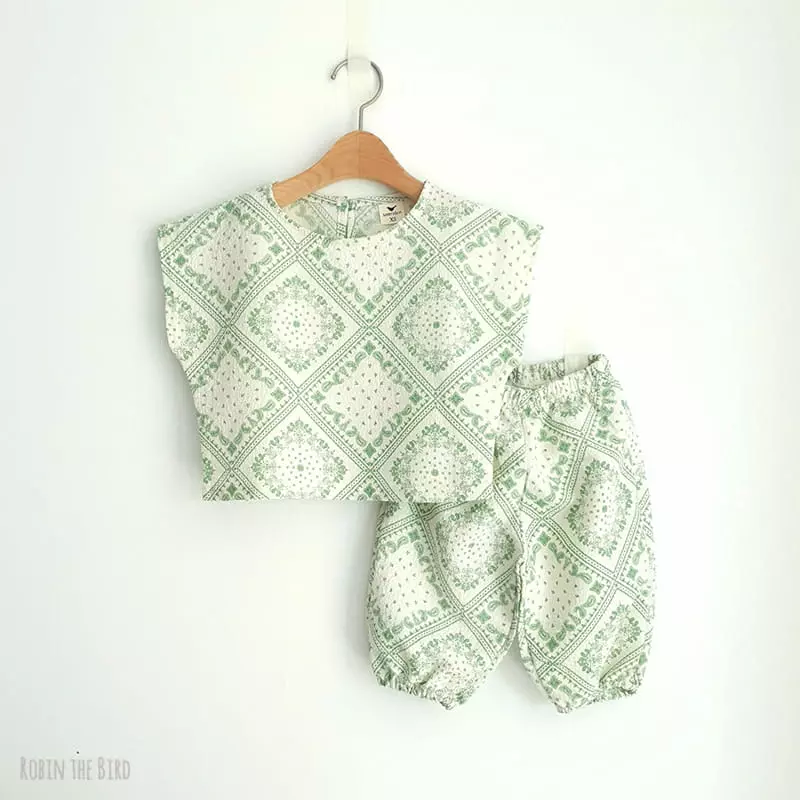 Saerobin - Korean Children Fashion - #todddlerfashion - Paisely Pants - 6