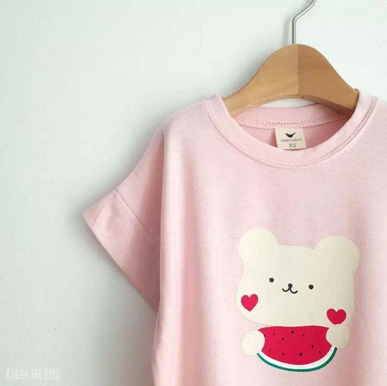 Saerobin - Korean Children Fashion - #todddlerfashion - Bear Paint Short Sleeves Tee - 3