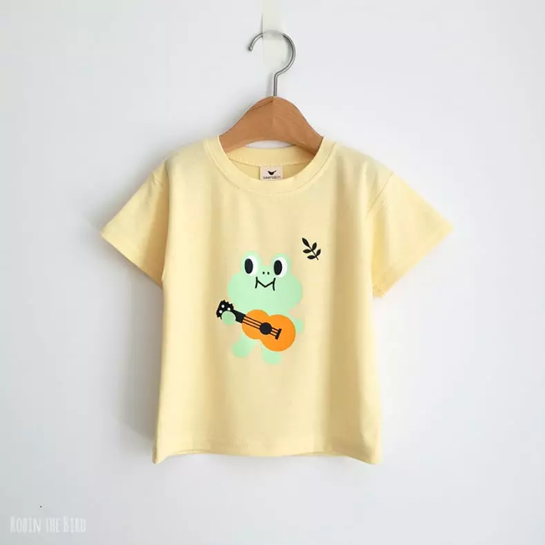 Saerobin - Korean Children Fashion - #todddlerfashion - Geagul Paint Short Sleeves Tee - 2