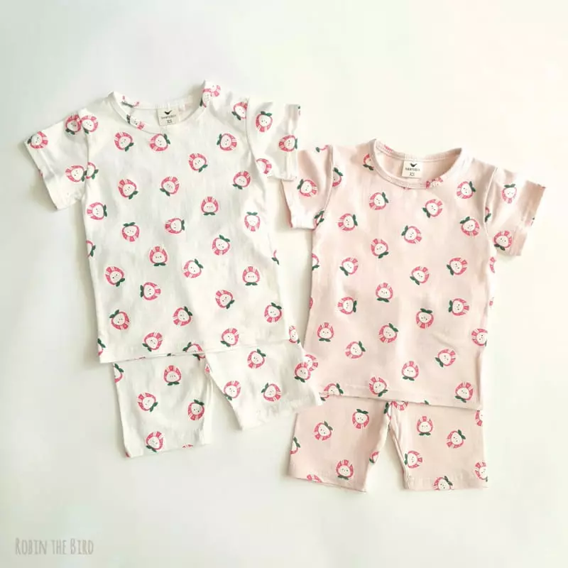 Saerobin - Korean Children Fashion - #toddlerclothing - Strawberry Short Sleeves Easywear - 2