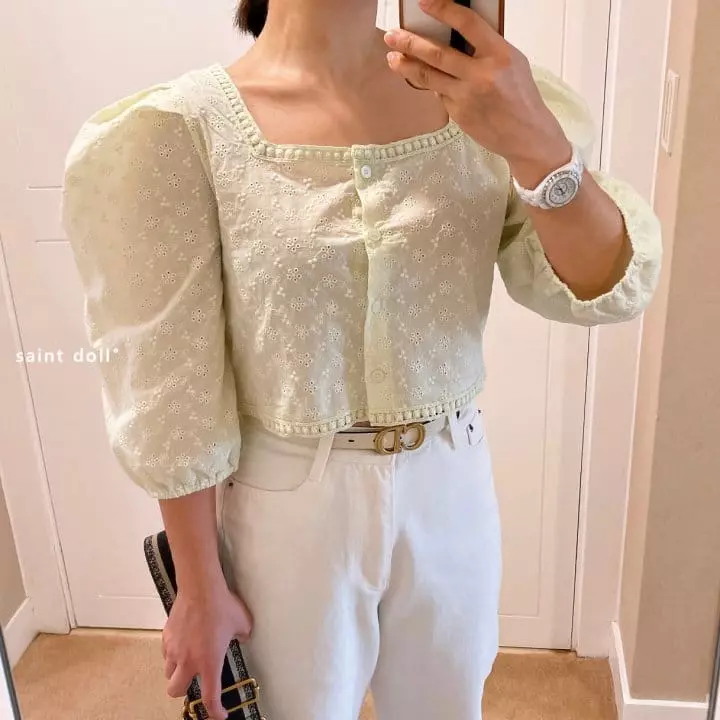 Saint Doll - Korean Children Fashion - #Kfashion4kids - Crop Lace Blouse witu Mom - 9