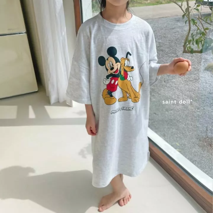 Saint Doll - Korean Children Fashion - #kidzfashiontrend - Mickey And Goophy One-piece with Mom - 4