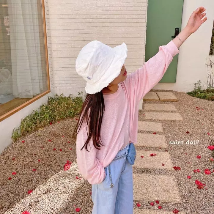 Saint Doll - Korean Children Fashion - #childofig - Linen Loose Tee - 10