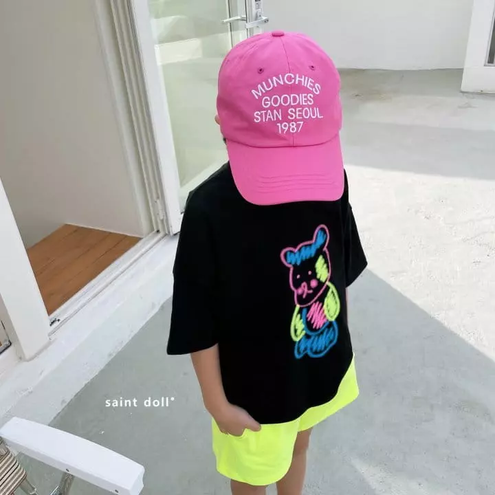 Saint Doll - Korean Children Fashion - #childofig - Neon Bear Tee with Mom - 6
