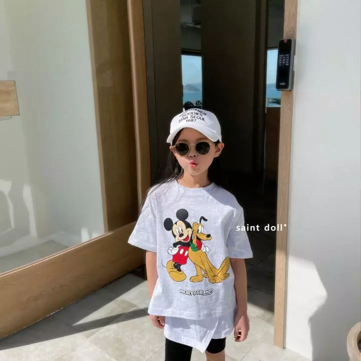 Saint Doll - Korean Children Fashion - #childofig - Mickey And Goophy Tee - 5
